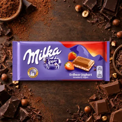 Milka Chocolate con Fresa 100 g