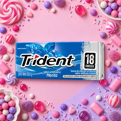Trident Menta 18 chicles 30.6 g