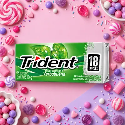 Trident Yerbabuena 18 chicles 30.6 g