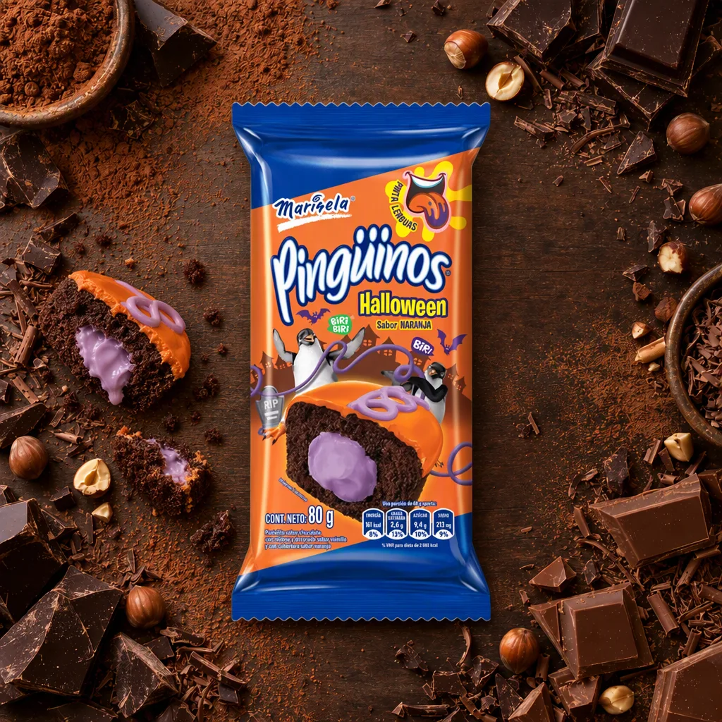 Pingüinos Halloween Marinela 80 g