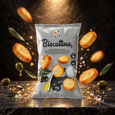 Tostadas Aceite de Oliva y Sal Biscottina Rialto 400 g