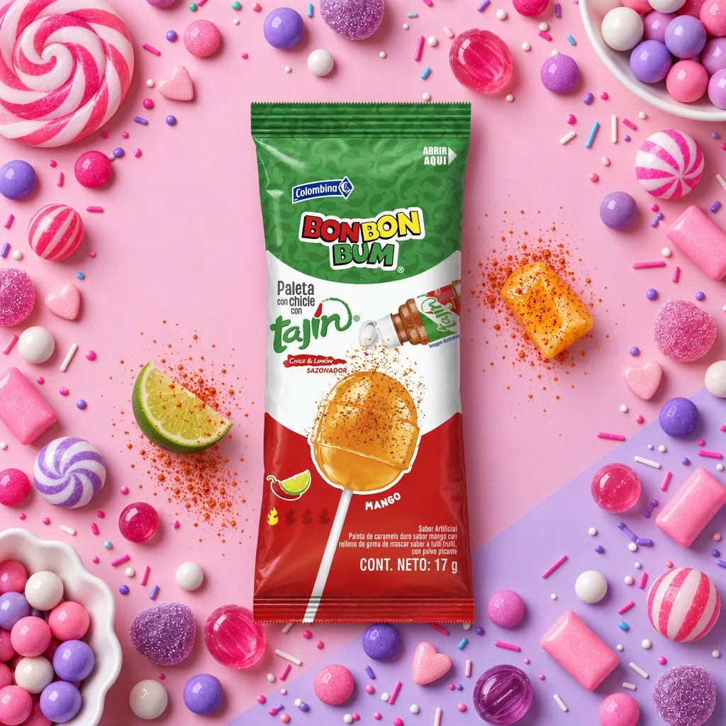 Bon Bon Bum sabor mango y Tajín 17 g