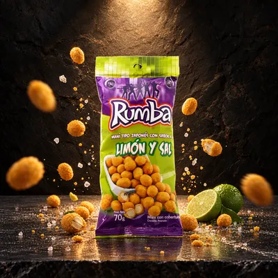 Maní japonés limón y sal Rumba 70 g