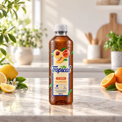 Tropical Té Negro Melocotón Cero 500 ml