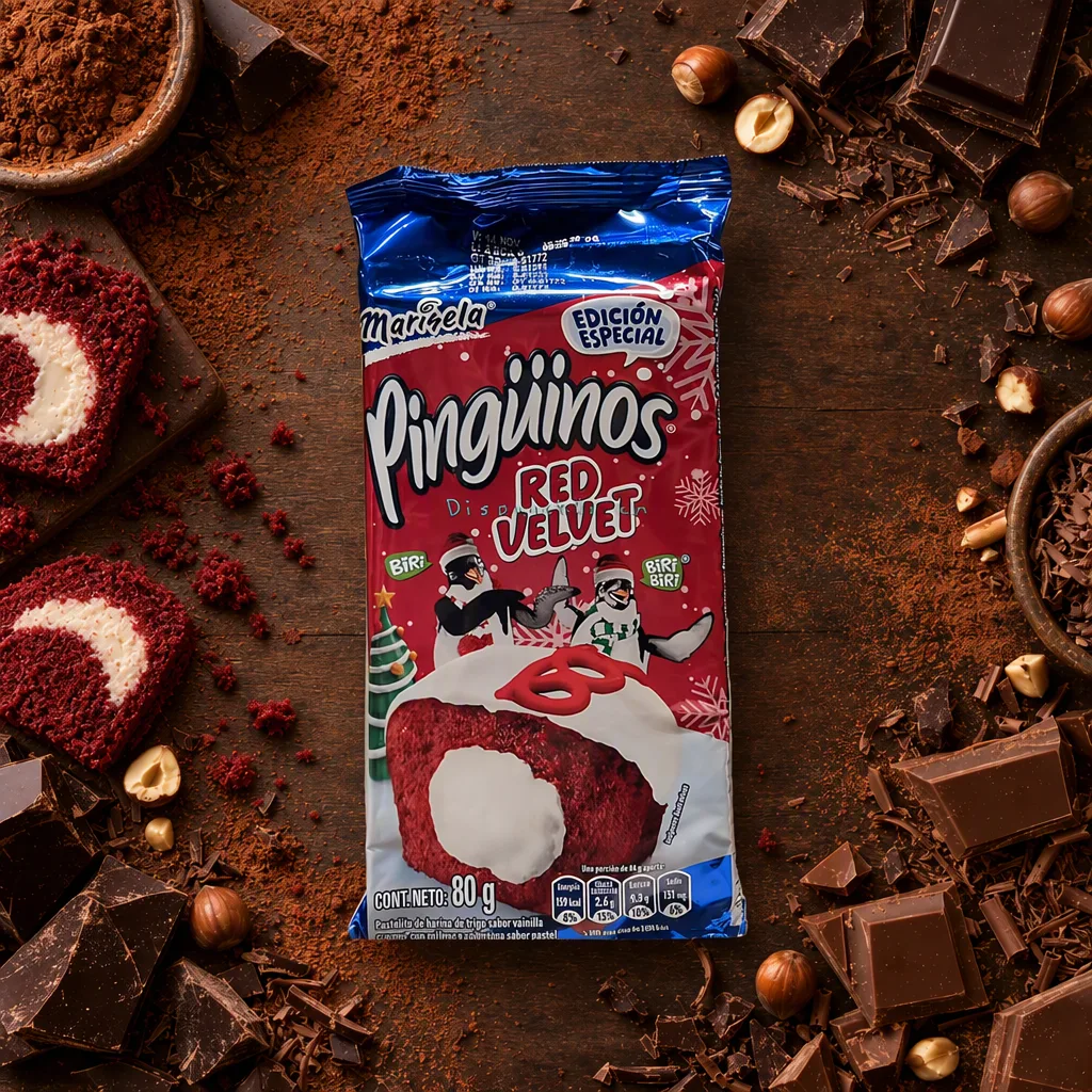 Pingüinos Red Velvet Marinela 80 g