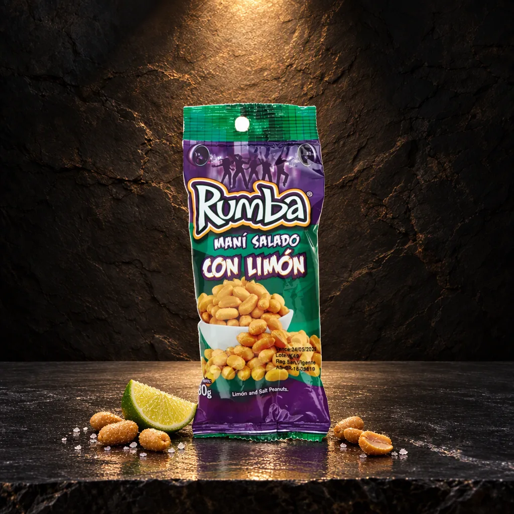 Maní salado con limón Rumba 80 g