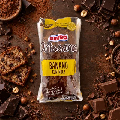 PAN DULCE / BANANO CON NUEZ / BIMBO / 78G