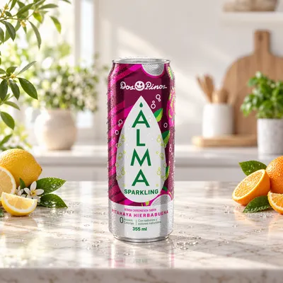 Alma Pitaya-Hierbabuena Dos Pinos 355 ml