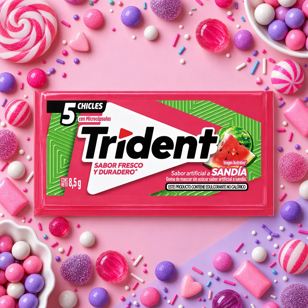 Chicle Trident sabor sandía 8,5 g