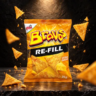 Tosty Bravos Re-fill Extra Queso 25 g