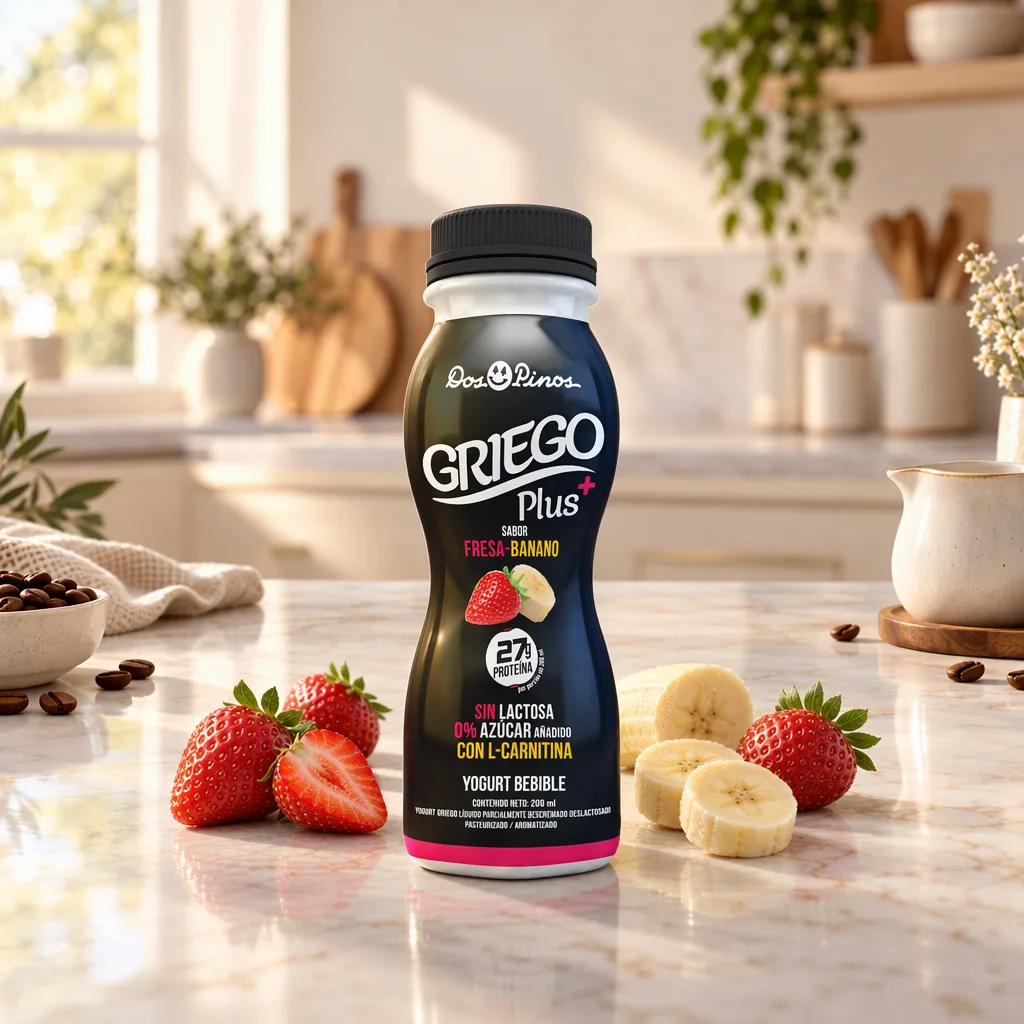 Yogurt con proteína sabor fresa y banano 200 ml