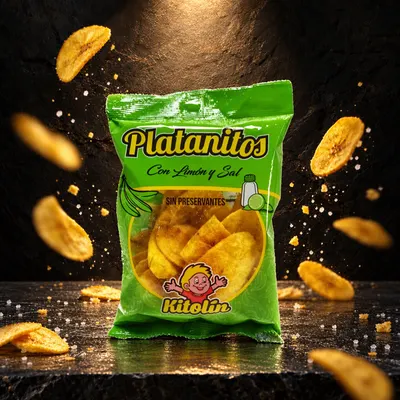 Platanitos con Limón y Sal Kitolin 50 g